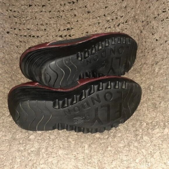 Fly London Yua P500578003 Women's Red Leather/Elastic Platform Wedge Pump - Picture 7 of 7